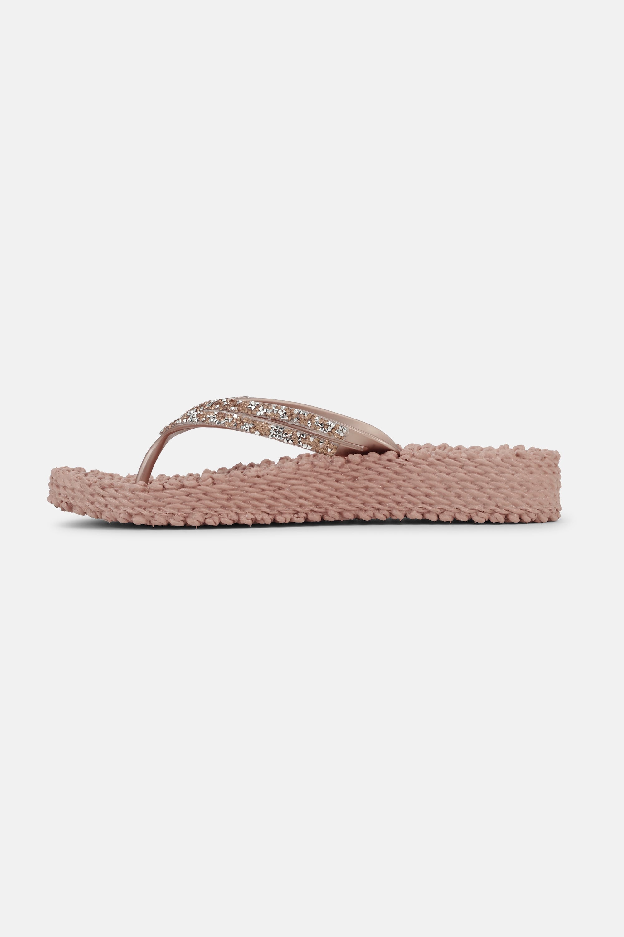Platform Flip-flops Glittersten - Misty Rose